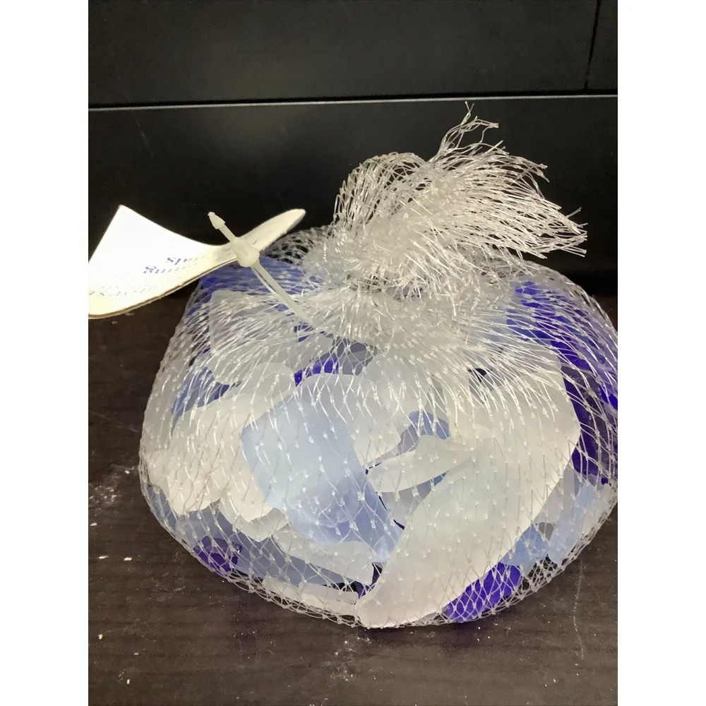 Princess House Decorating Crystals Blue And White NIB  #6137B
